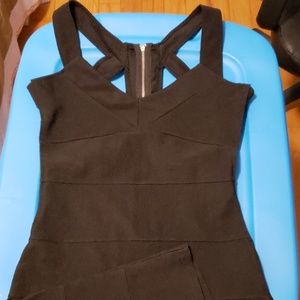 Black dress with cutout back